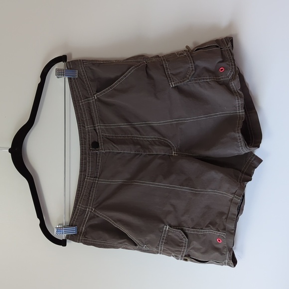 Free People Tan Brown Cargo Shorts - Size 6 - Picture 1 of 7